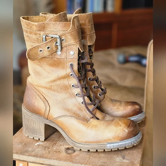 Fly London Women's Lask Mid-Calf Combat Boots - Picture 10 of 10